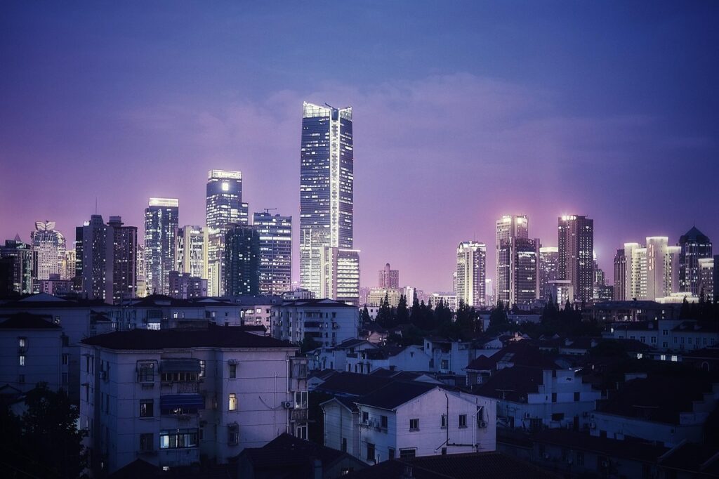 500万円超で始められる無人ビジネス shanghai, city, night, landscape, skyscrapers, buildings, metropolis, downtown, cityscape, architecture, panorama, business district, skyline, office buildings, urban, china, shanghai, china, china, china, china, china